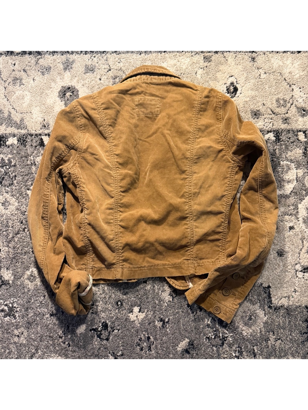 Abercrombie & Fitch Women's Brown Corduroy Blazer Jacket XL - Picture 3 of 3